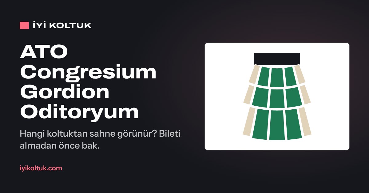 ATO Congresium oturma planı: bölüm bölüm görüş puanı haritası